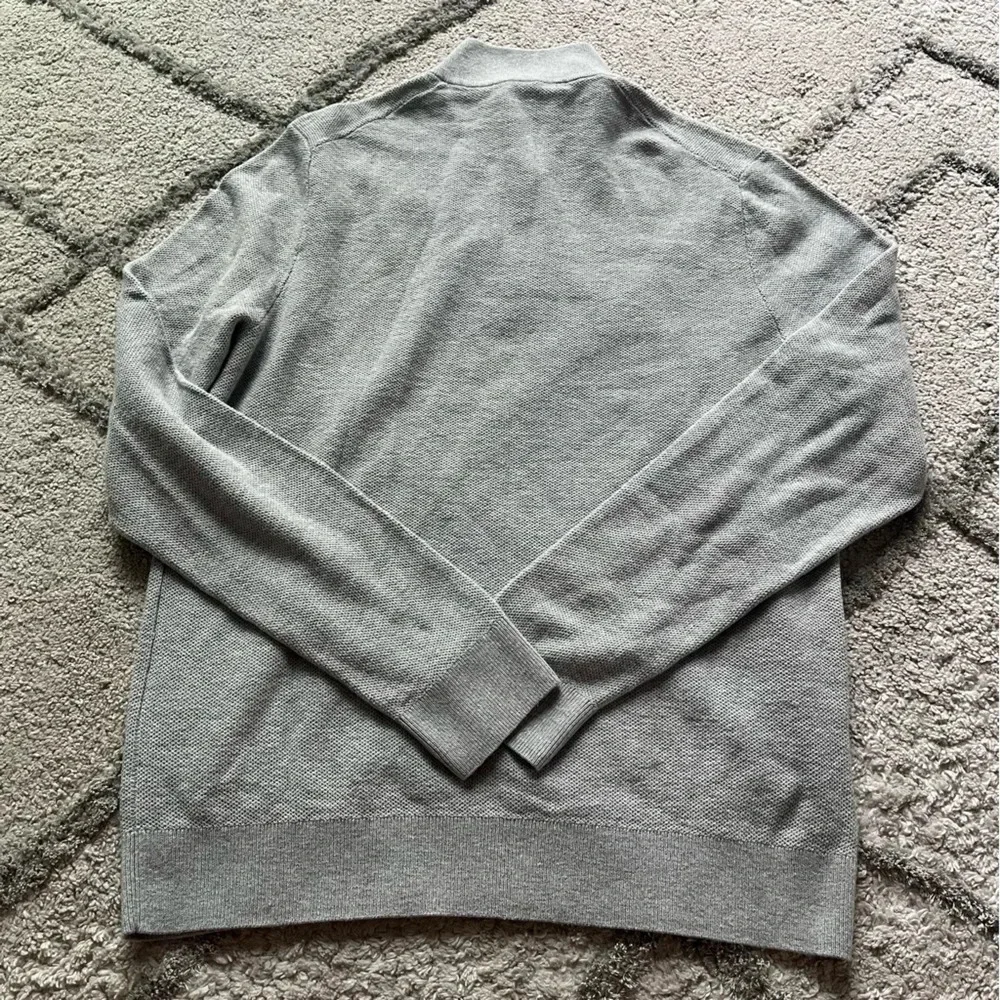 Michael Kors sweater jacket quarter zip gray XL